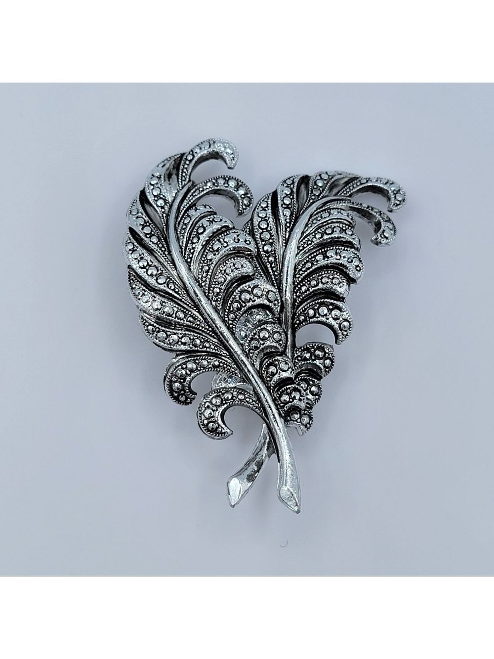 Vintage West Germany Feather Brooch #2907